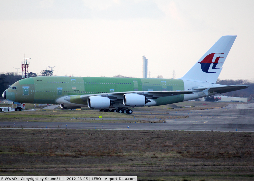 F-WWAD, 2011 Airbus A380-841 C/N 084, C/n 0084 - For Malaysian Airlines