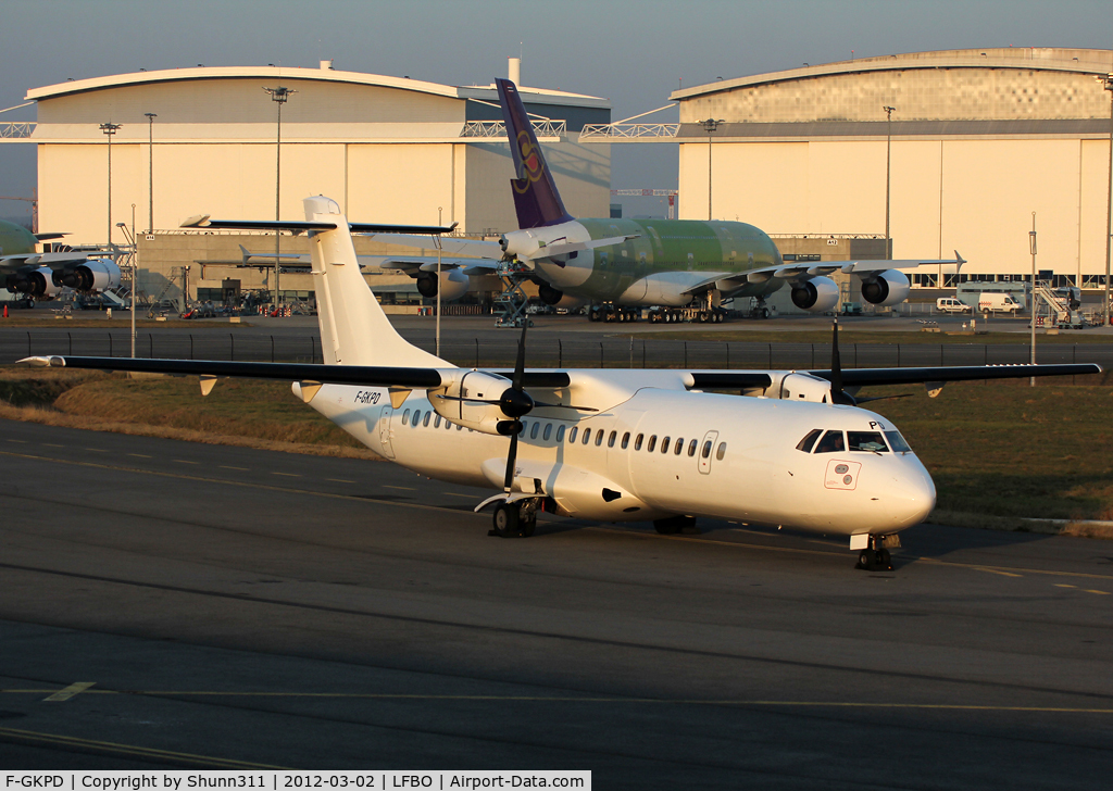 F-GKPD, 1990 ATR 72-202 C/N 177, Now in all white...
