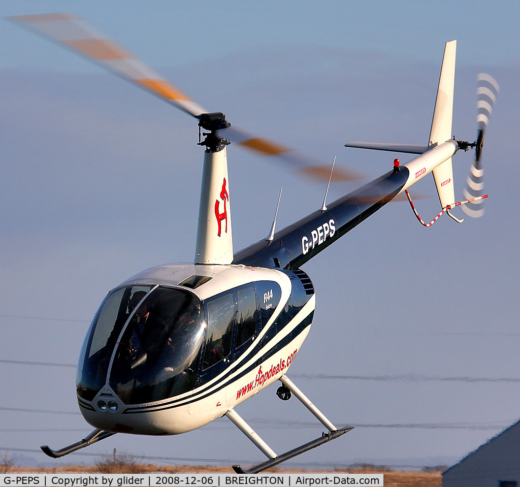 G-PEPS, 2000 Robinson R44 Raven C/N 0722, Head down and off!