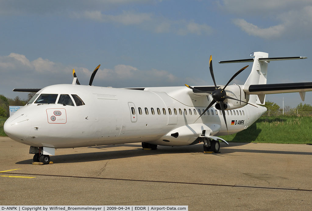 D-ANFK, 2001 ATR 72-212A C/N 666, Stored at EDDR/SCN.