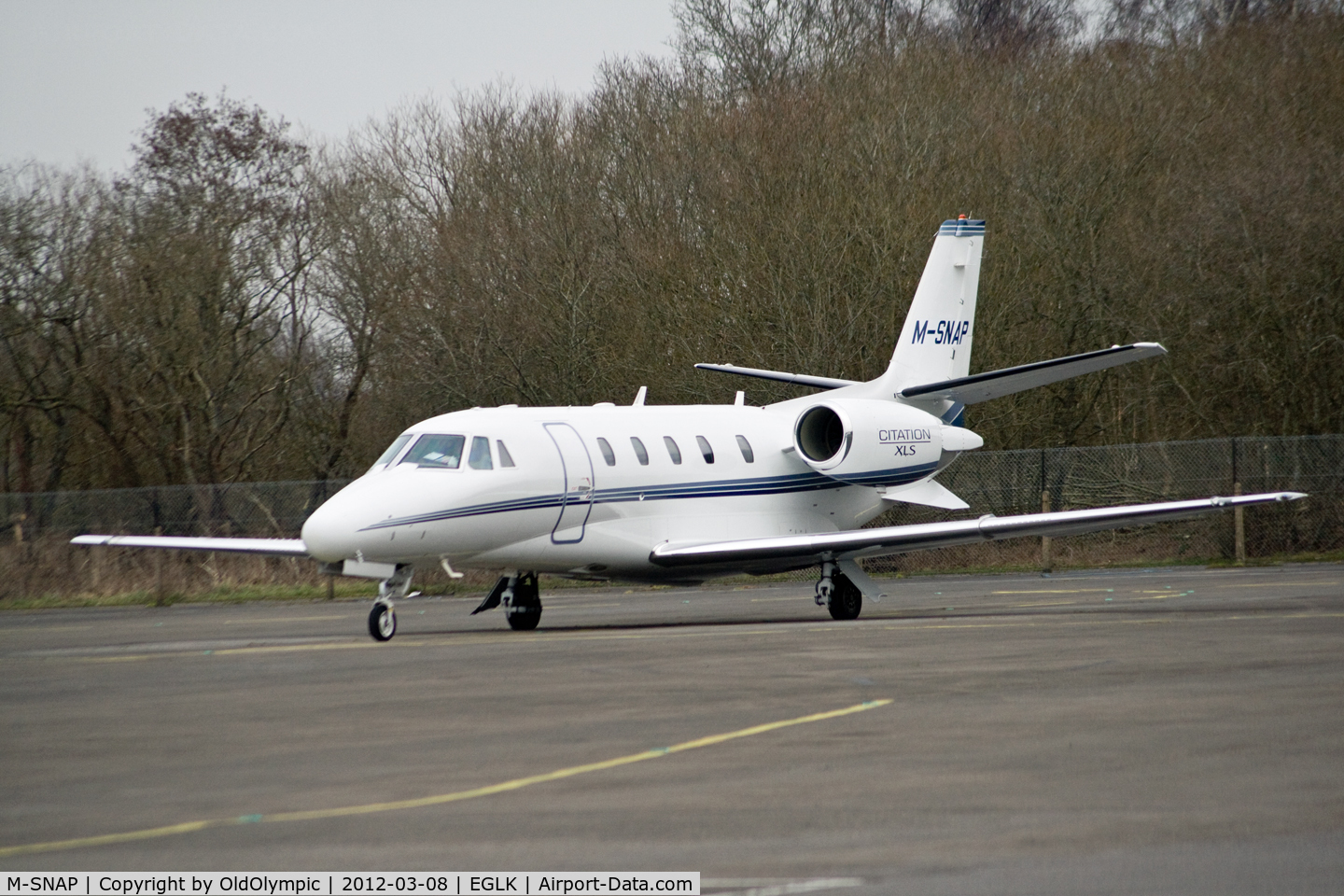 M-SNAP, 2008 Cessna 560XL Citation XLS C/N 560-5770, arriving for 10 minute turnround
