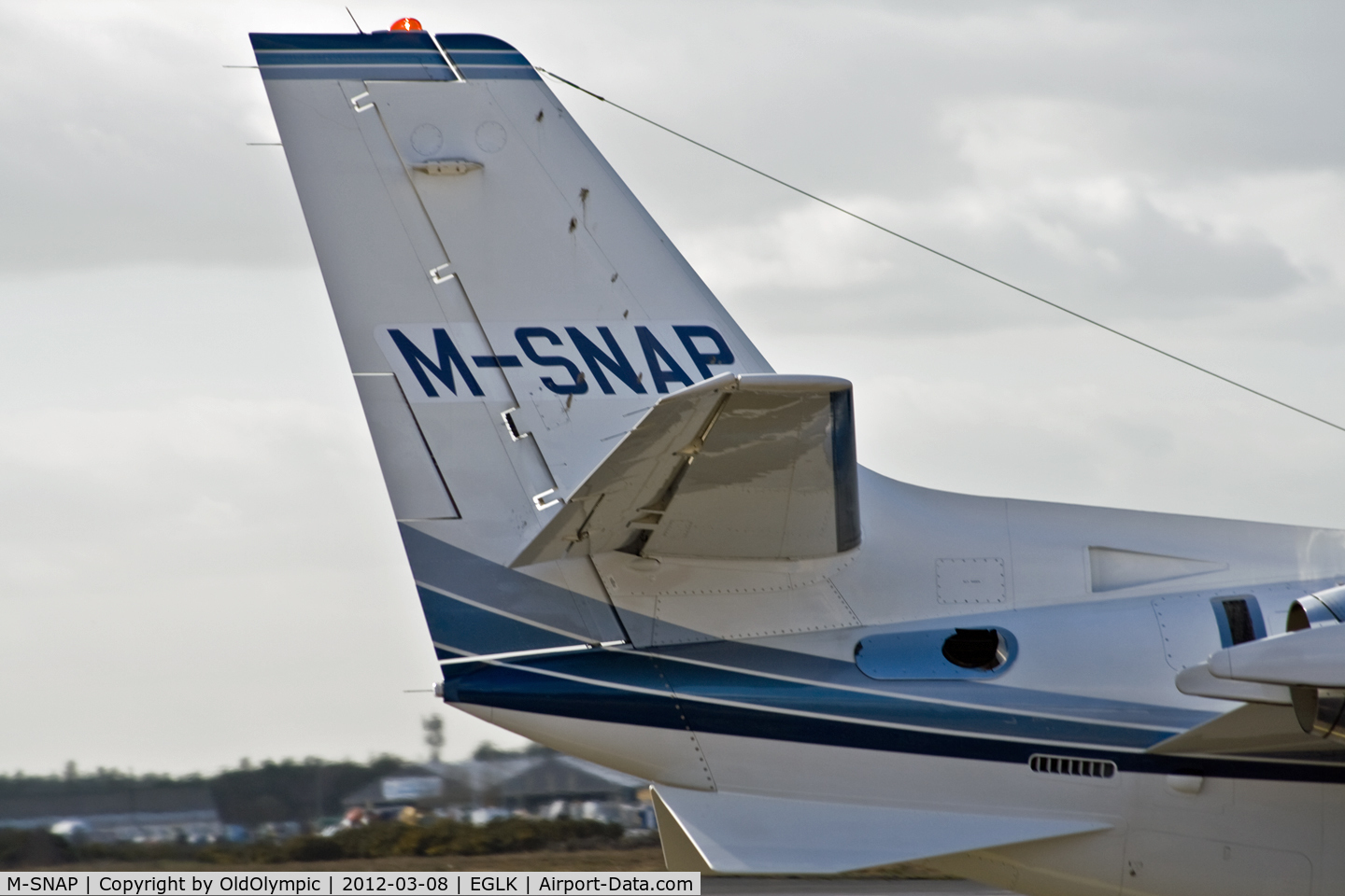 M-SNAP, 2008 Cessna 560XL Citation XLS C/N 560-5770, Tail shot