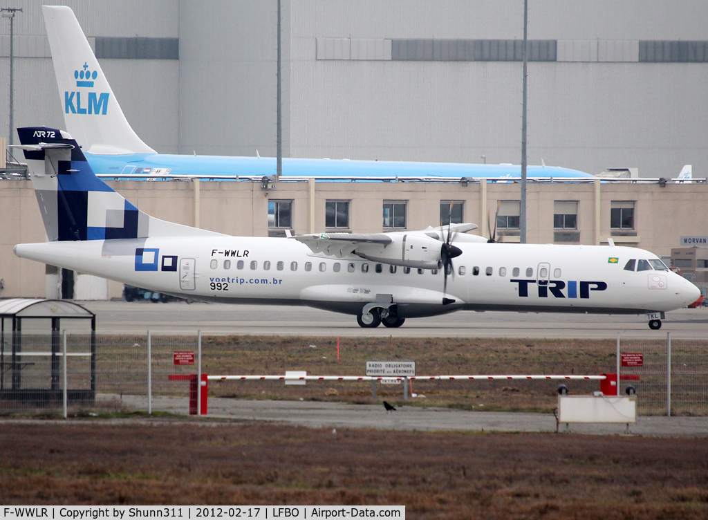 F-WWLR, 2012 ATR 72-600 C/N 992, C/n 992 - To be PR-TKL