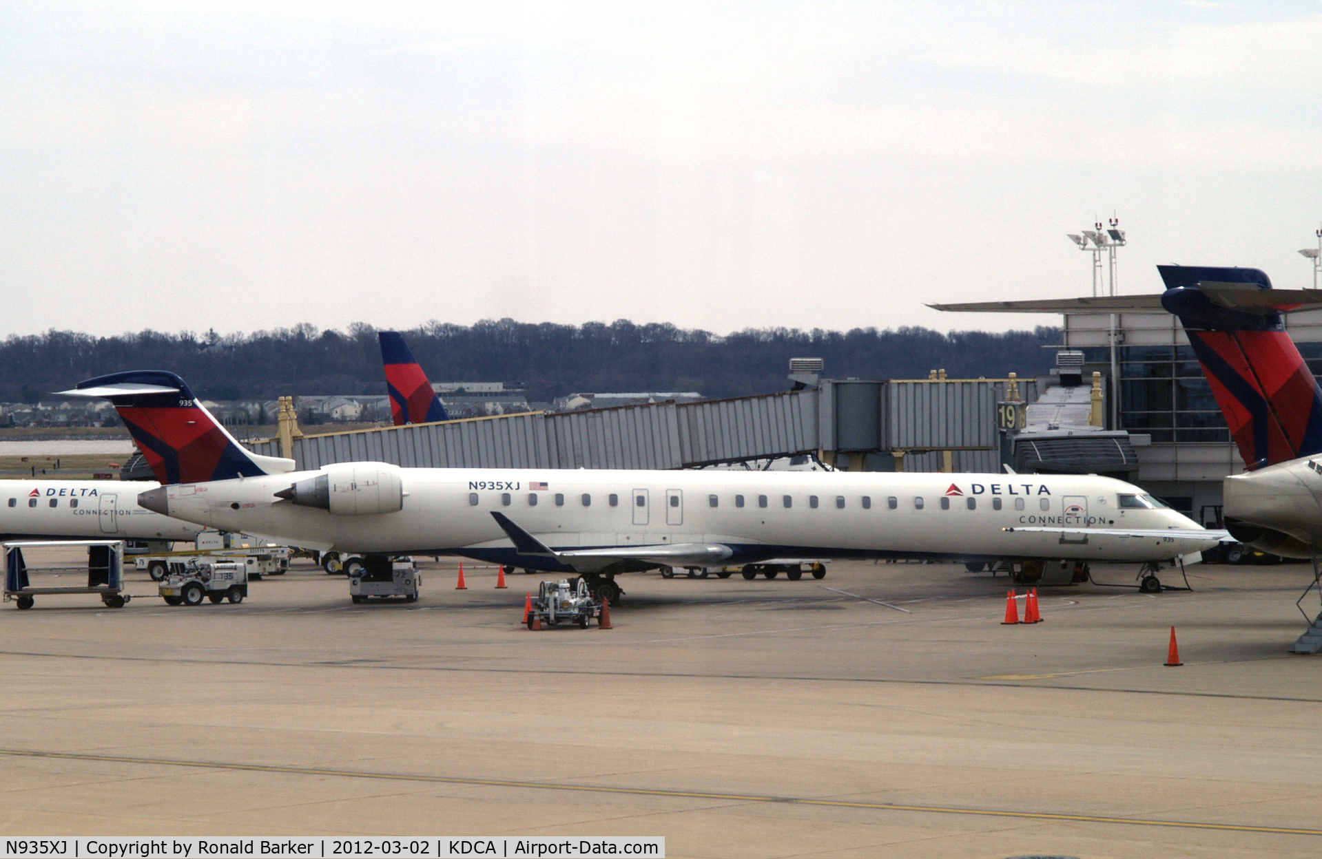N935XJ, 2008 Bombardier CRJ-900ER (CL-600-2D24) C/N 15199, DCA, VA