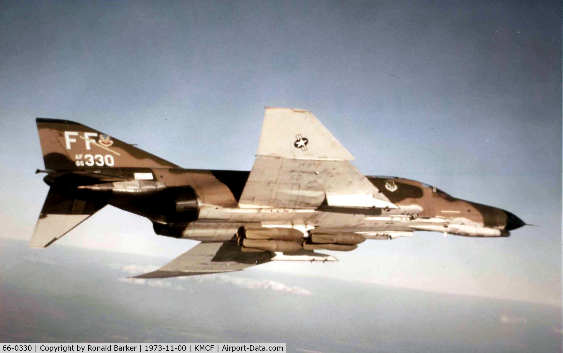 66-0330, 1966 McDonnell F-4E Phantom II C/N 2609, Mk-117s  Nov 1973