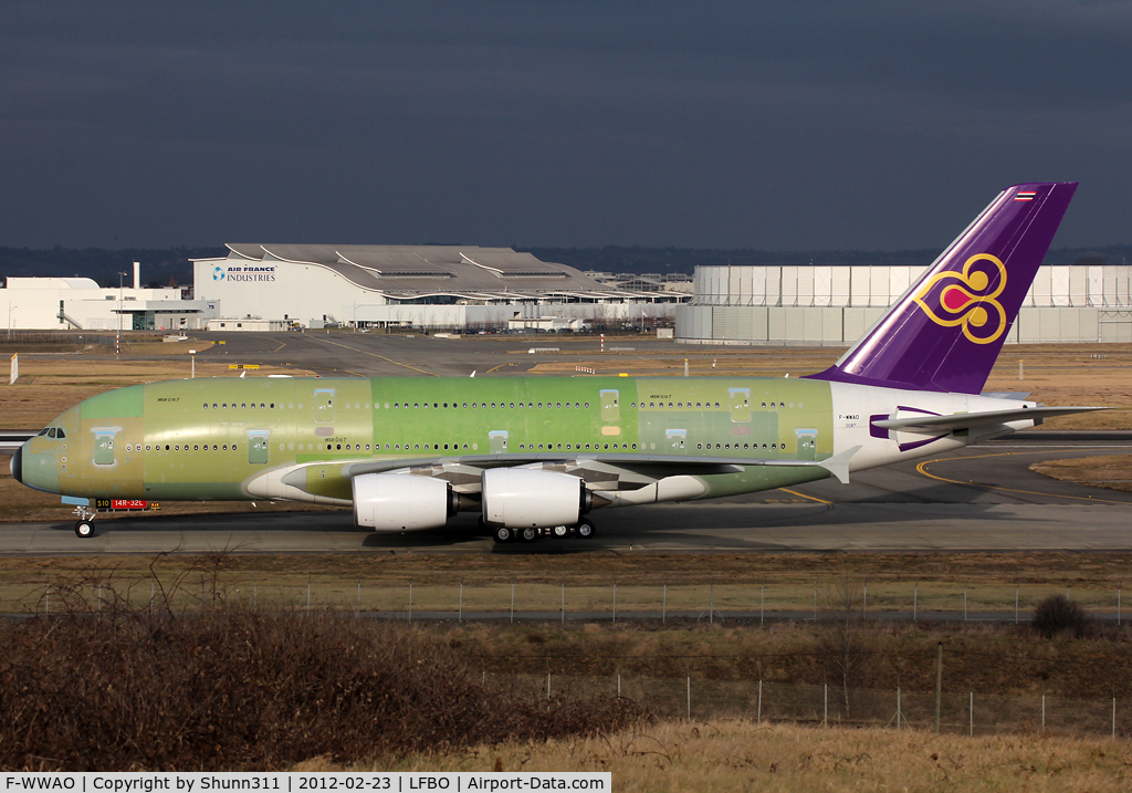 F-WWAO, 2012 Airbus A380-841 C/N 087, C/n 0087 - For Thaï Airways