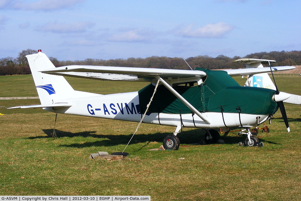 G-ASVM, 1964 Reims F172E Skyhawk C/N 0077, at Popham Airfield, Hampshire