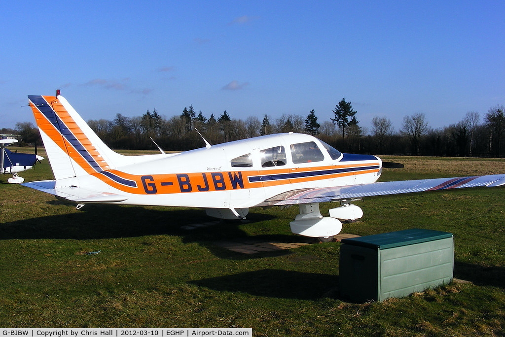 G-BJBW, 1981 Piper PA-28-161 Cherokee Warrior II C/N 28-8116280, at Popham Airfield, Hampshire