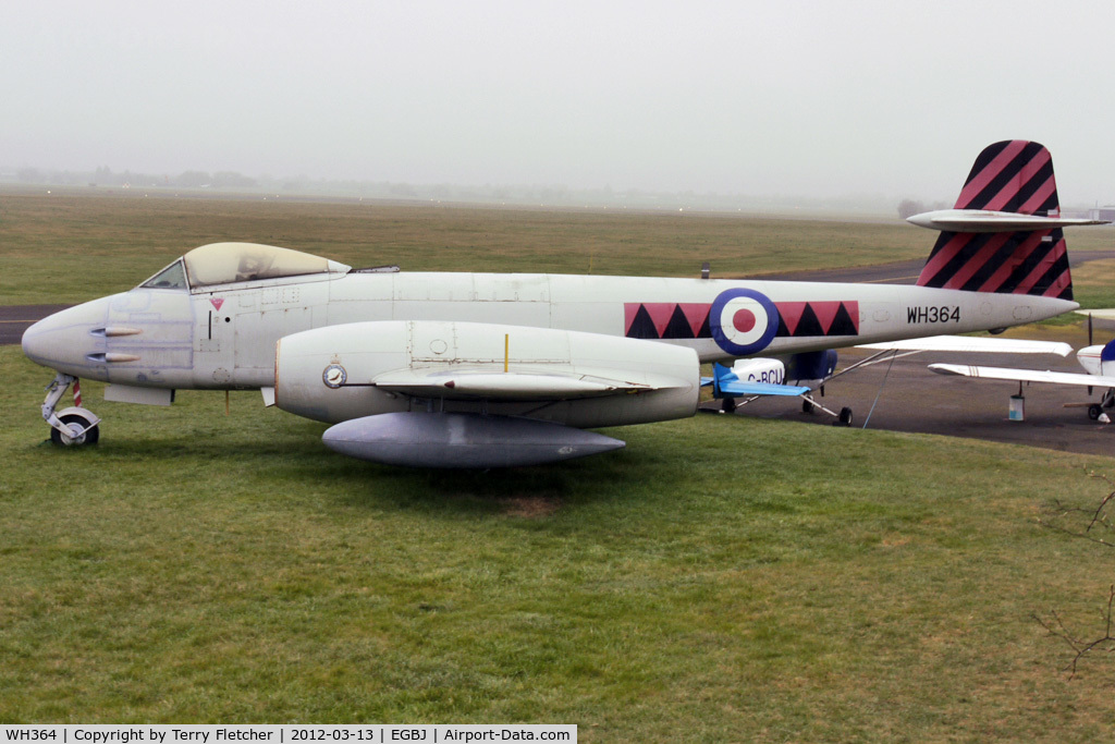 WH364, Gloster Meteor F.8 C/N Not found WH364, With Jet Age Museum at Glocestershire Airport