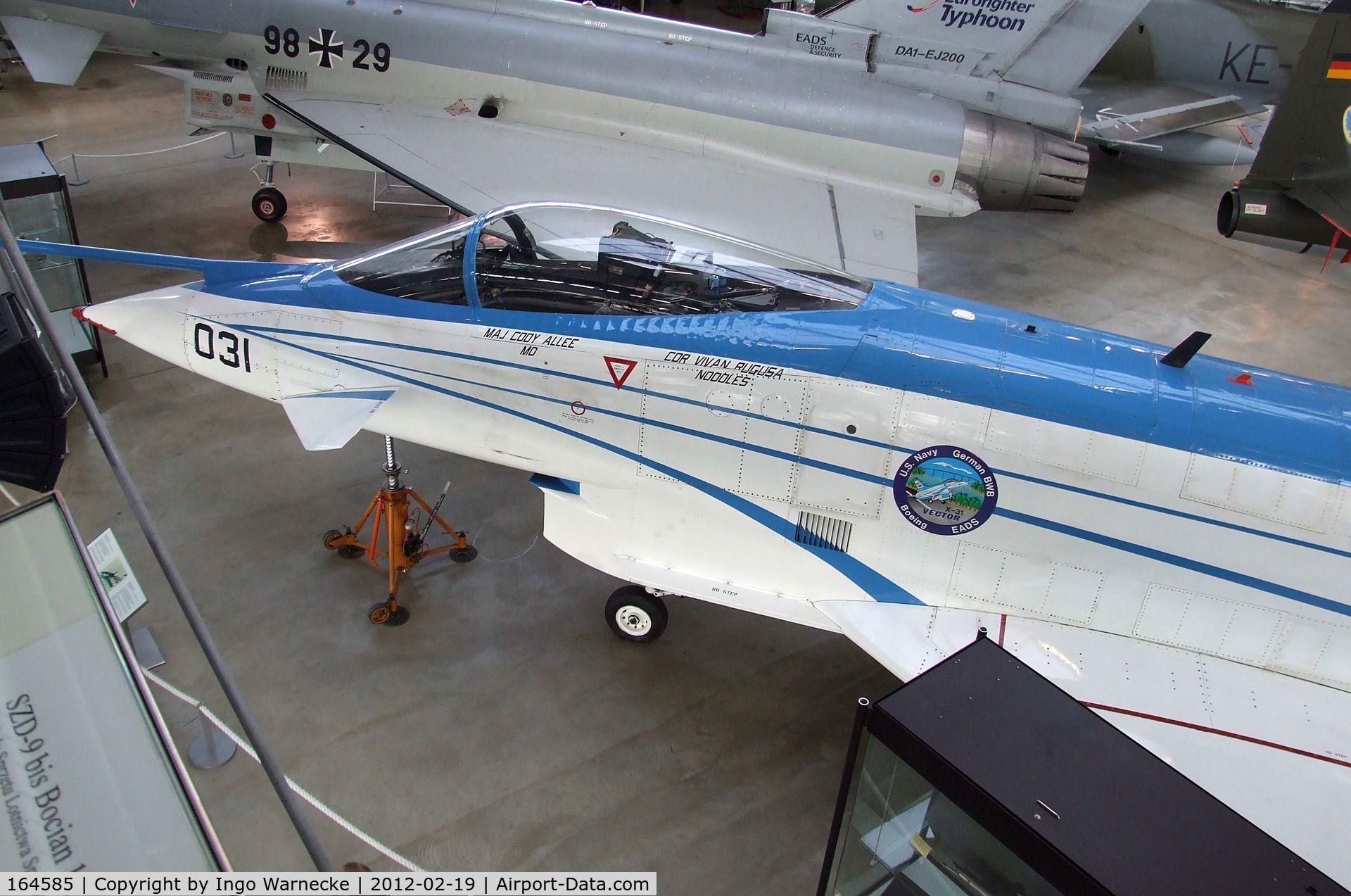 164585, Rockwell-MBB X-31A C/N 2, Rockwell-MBB X-31A Vector at the Deutsches Museum Flugwerft Schleißheim, Oberschleißheim