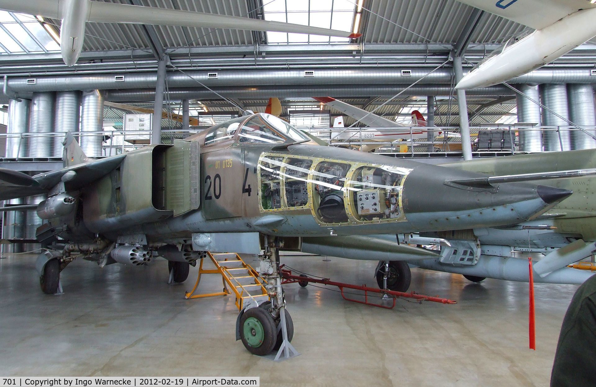 701, 1980 Mikoyan-Gurevich MiG-23BN C/N 0393214217, Mikoyan i Gurevich MiG-23BN FLOGGER-H at the Deutsches Museum Flugwerft Schleißheim, Oberschleißheim