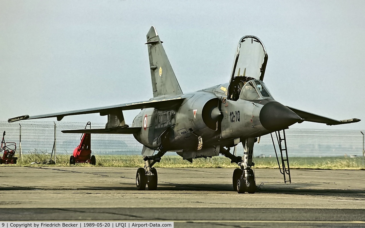 9, Dassault Mirage F.1C C/N 9, flightline at Cambrai