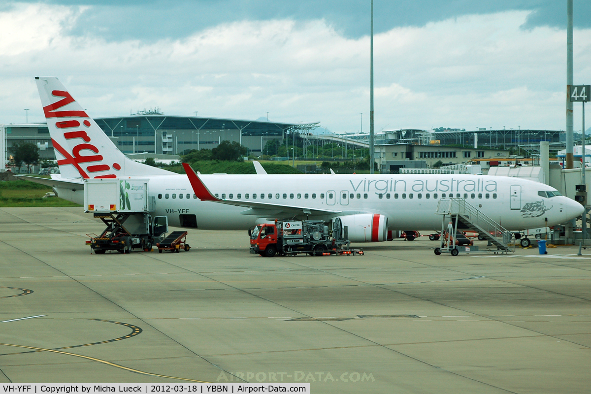 VH-YFF, 2011 Boeing 737-8FE C/N 40994, At Brisbane
