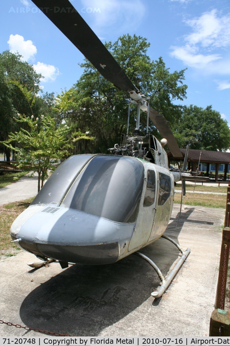 71-20748, 1971 Bell OH-58A Kiowa C/N 41609, OH-58A in Tampa Veterans Park on Hwy301 south of I-4
