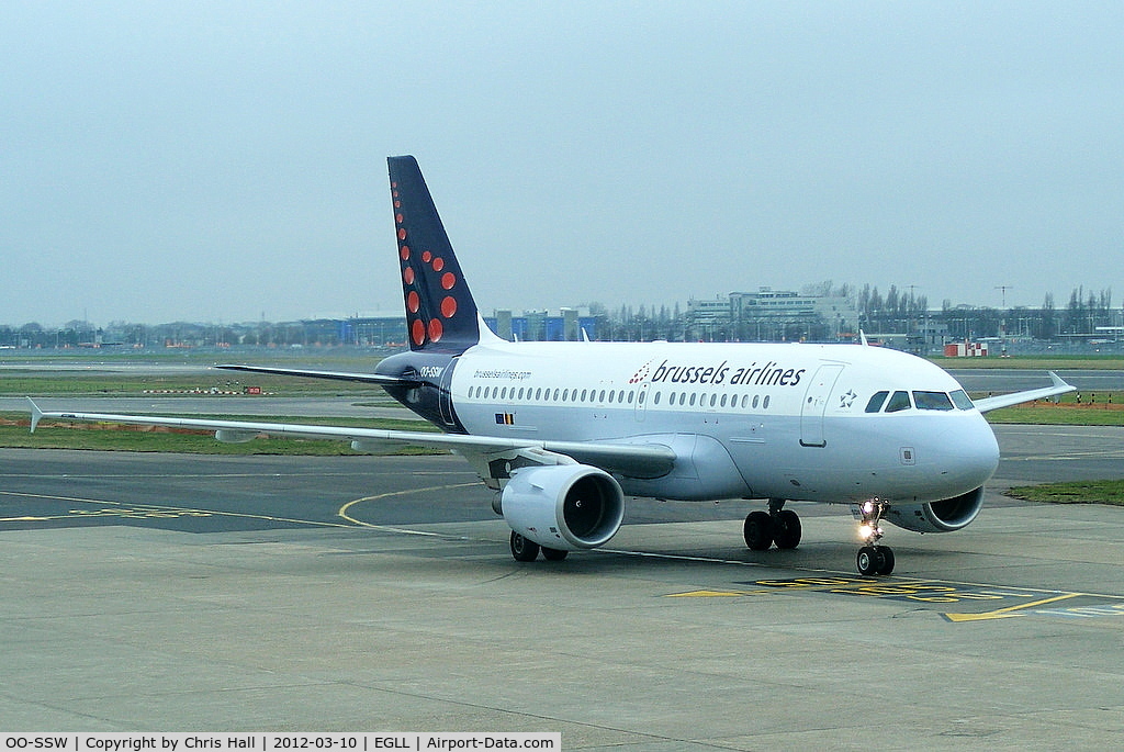 OO-SSW, 2007 Airbus A319-111 C/N 3255, Brussels Airlines