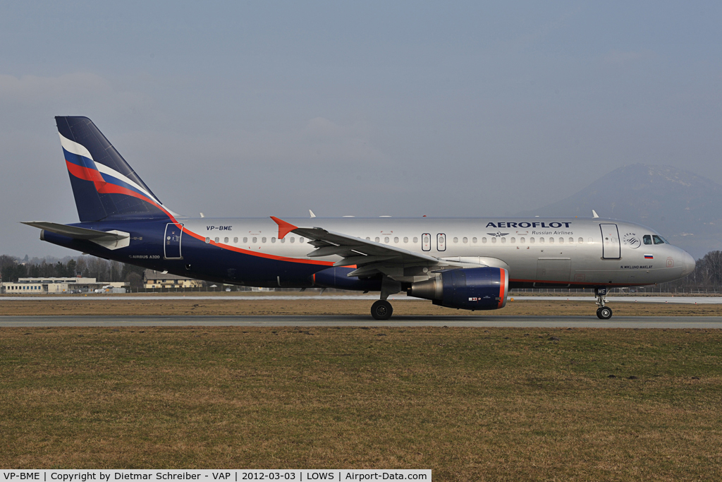VP-BME, 2008 Airbus A320-214 C/N 3699, Aeroflot Airbus 320
