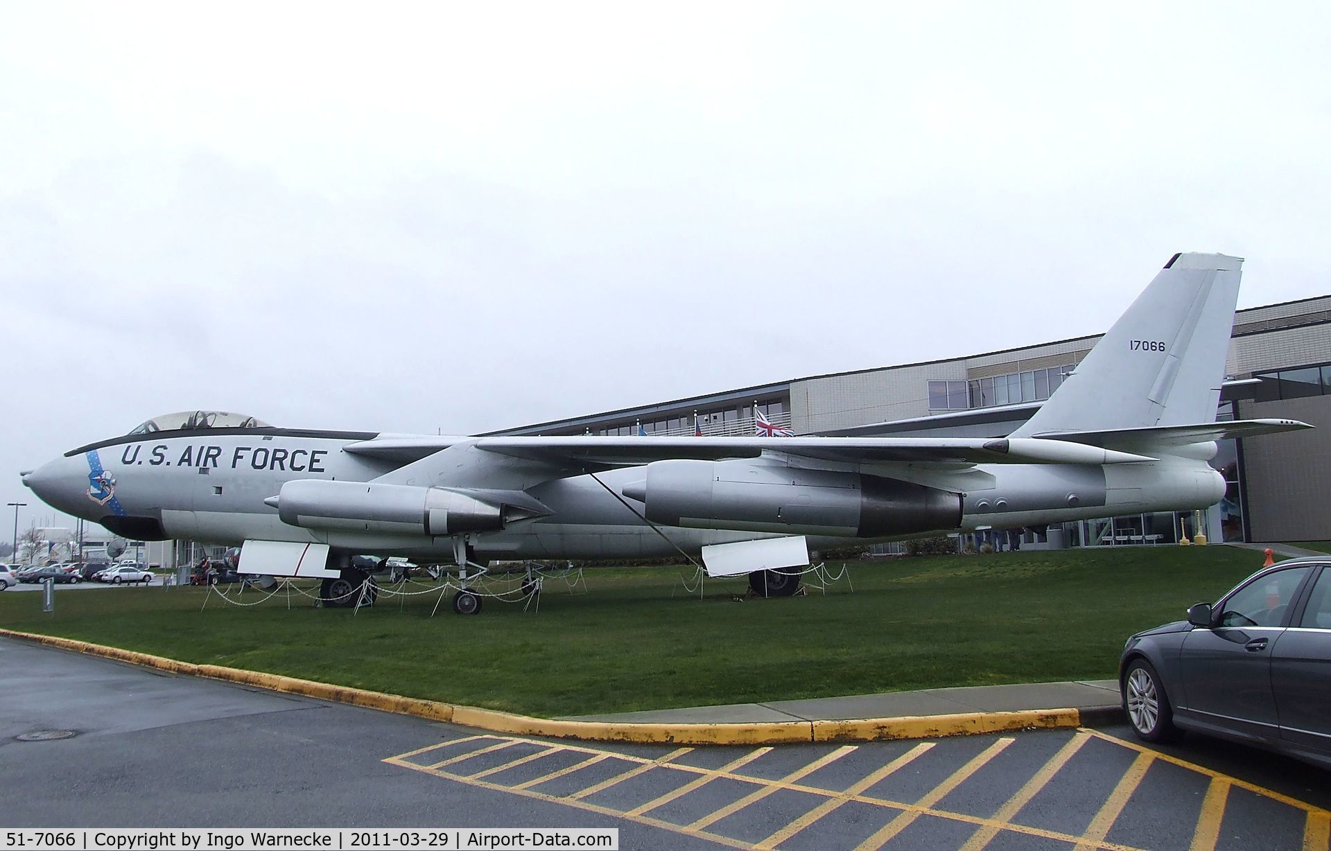 51-7066, 1951 Boeing WB-47E-75-BW Stratojet C/N 450609, Boeing WB-47E Stratojet at the Museum of Flight, Seattle WA