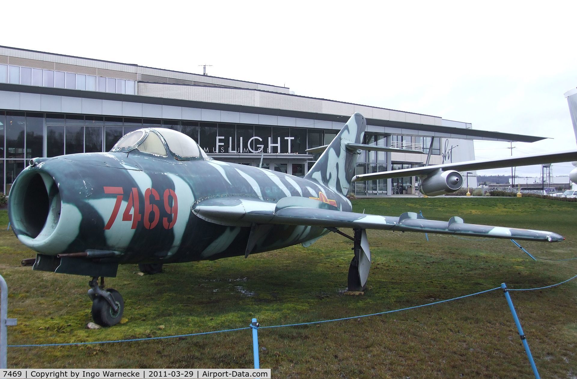 7469, Mikoyan-Gurevich MiG-17F C/N 1406016, Mikoyan i Gurevich MiG-17F FRESCO-C at the Museum of Flight, Seattle WA