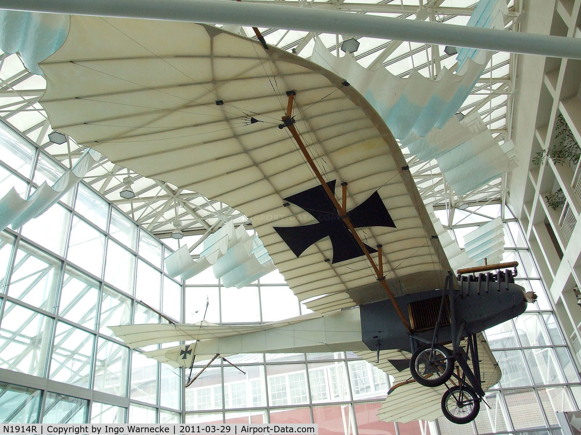 N1914R, Rumpler Taube Replica C/N 0039, Arthur A. Williams Rumpler Taube replica at the Museum of Flight, Seattle WA