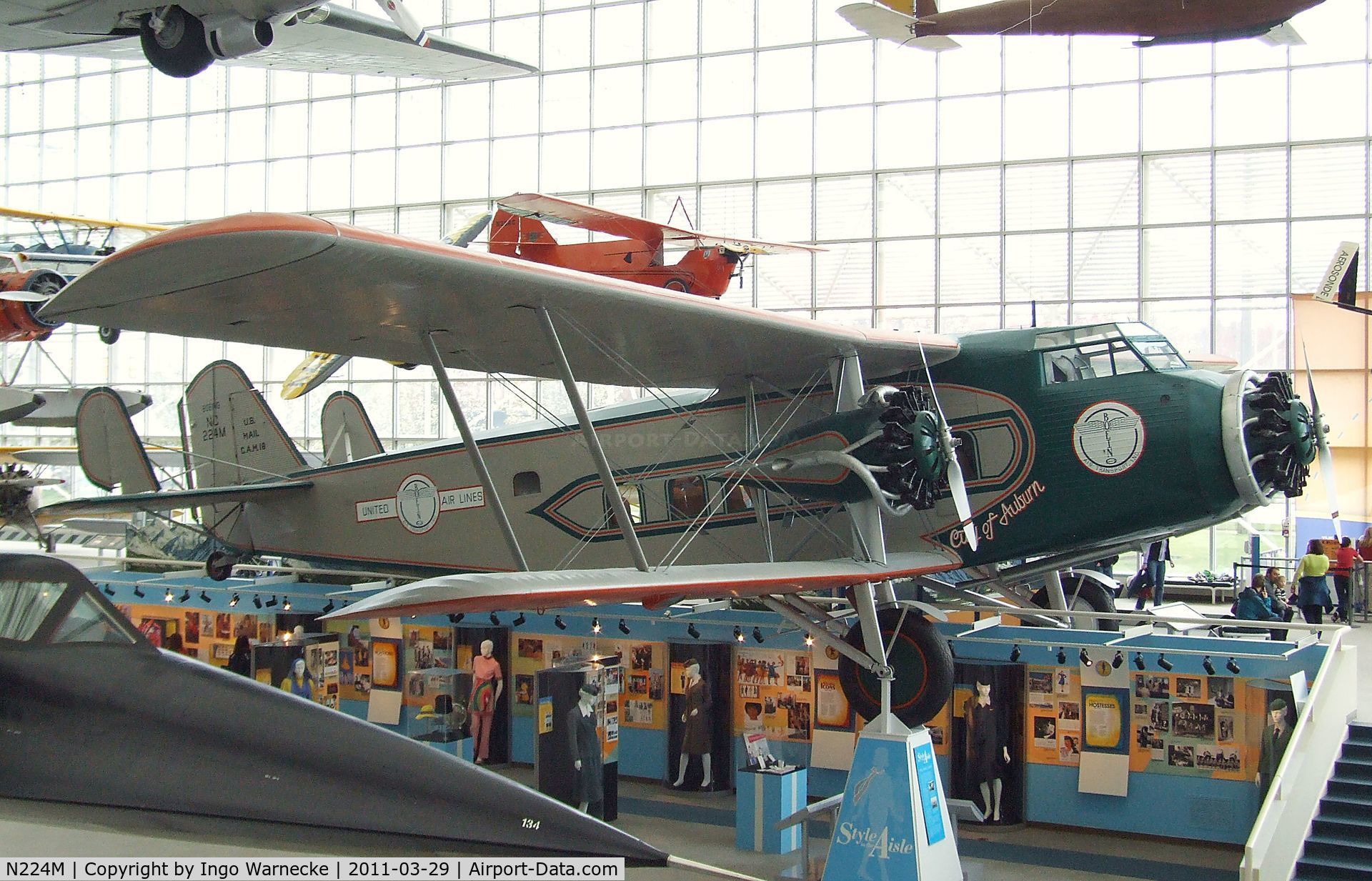 N224M, 1929 Boeing 80A-1 C/N 1082, Boeing 80A-1 at the Museum of Flight, Seattle WA
