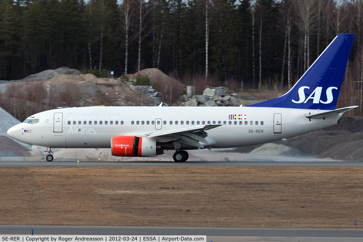 SE-RER, 2000 Boeing 737-7BX C/N 30736, Did it's first service with SAS just a few days ago