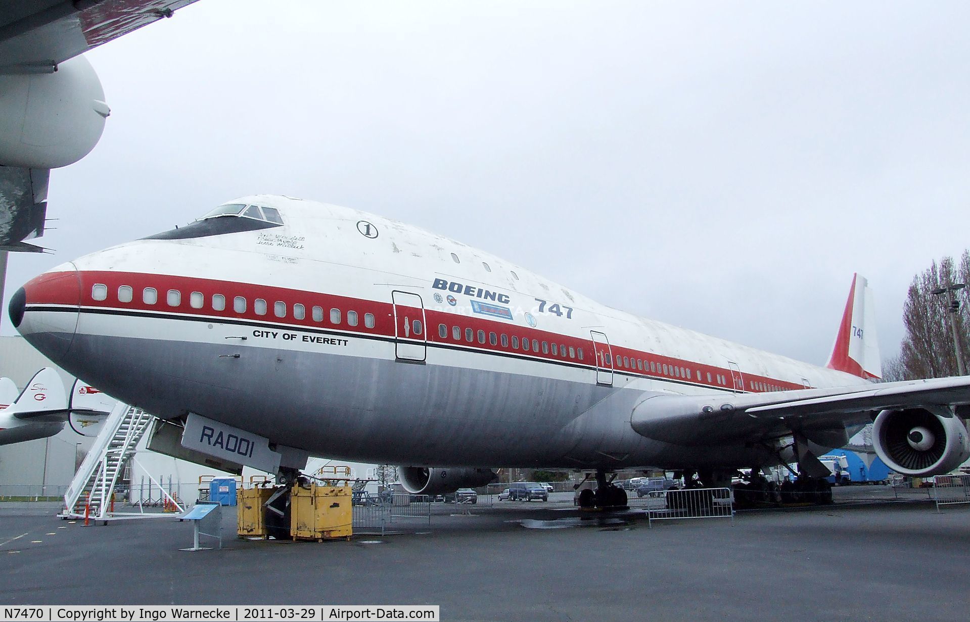 N7470, 1969 Boeing 747-121 C/N 20235, Boeing 747 at the Museum of Flight, Seattle WA