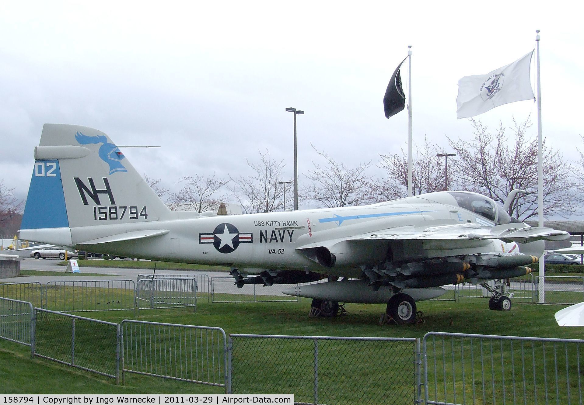 158794, Grumman A-6E Intruder C/N I-530, Grumman A-6E Intruder at the Museum of Flight, Seattle WA