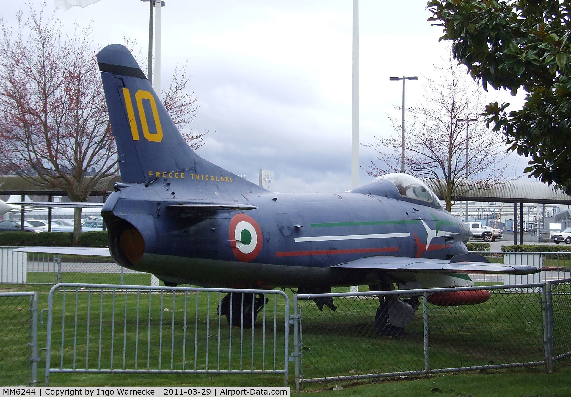 MM6244, Fiat G-91PAN C/N 10, FIAT G.91PAN at the Museum of Flight, Seattle WA