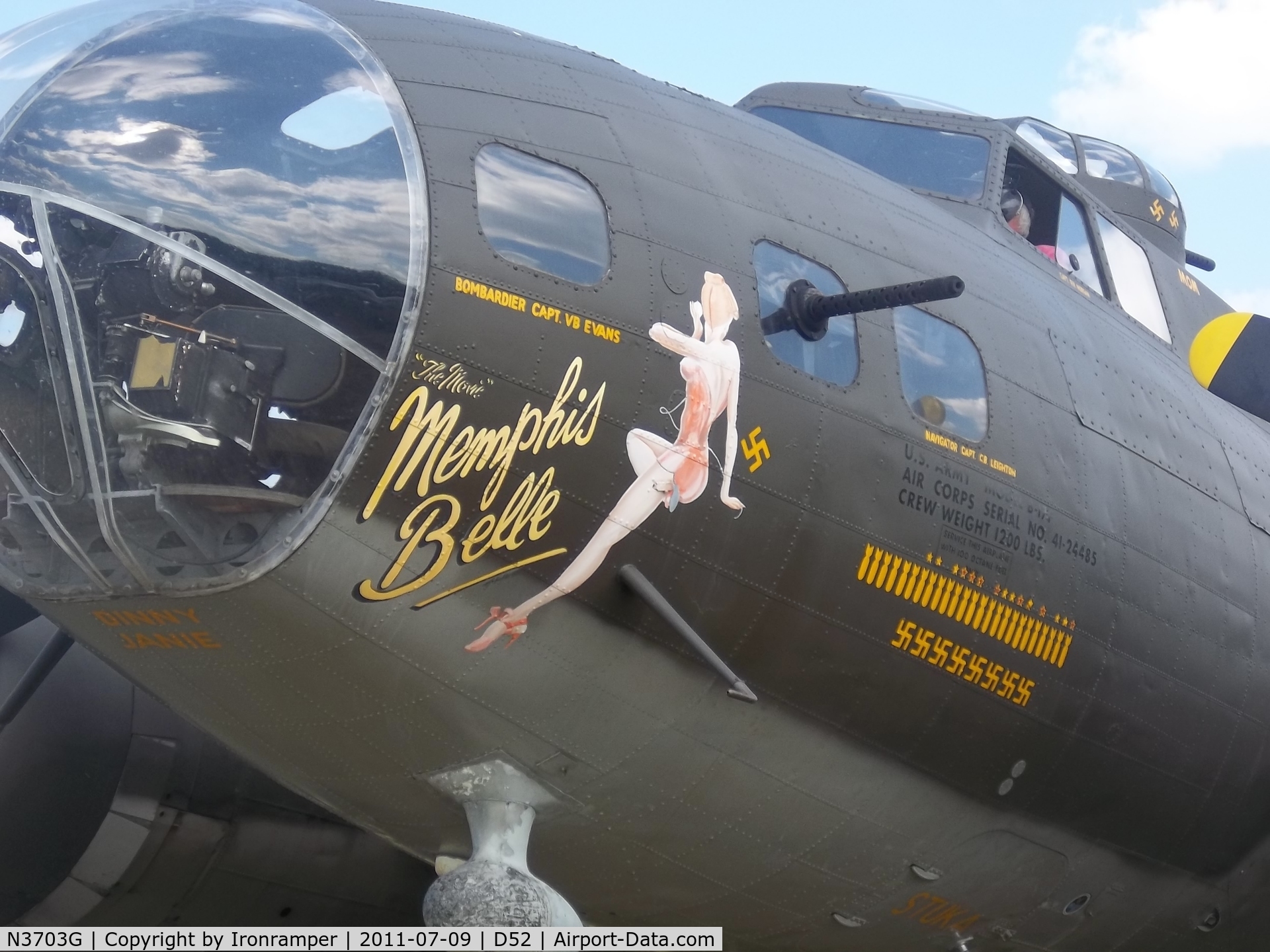 N3703G, 1945 Boeing B-17G Flying Fortress C/N 44-83546-A, To the US Army 