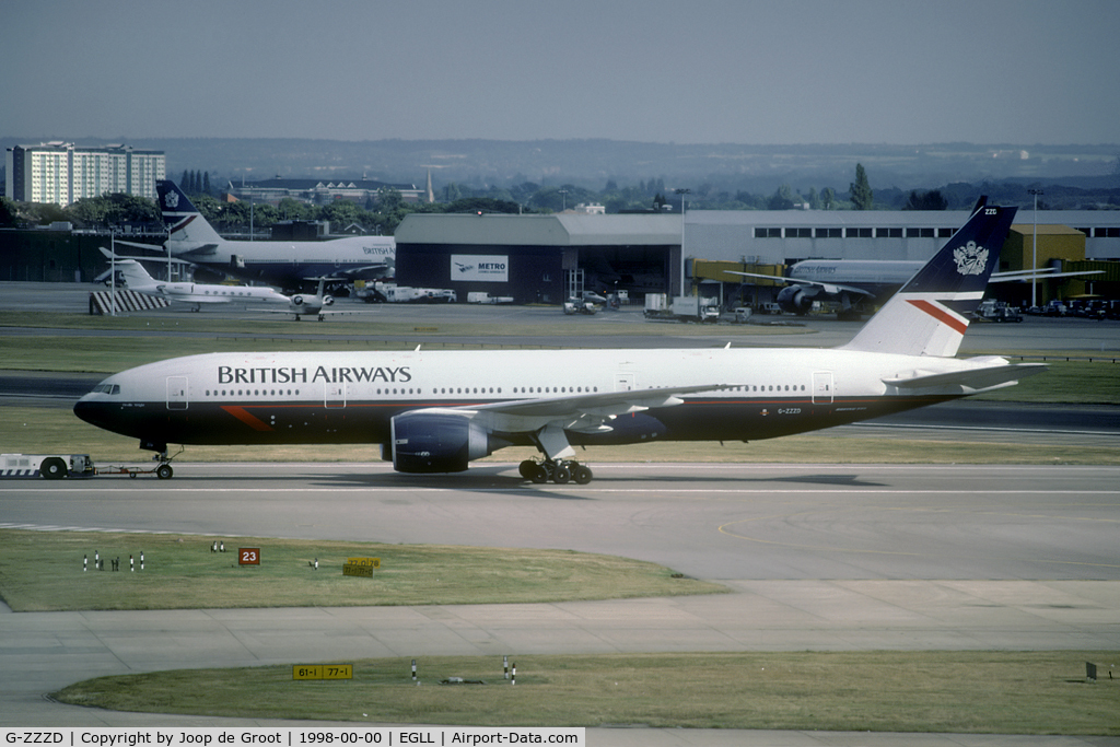 G-ZZZD, 1995 Boeing 777-236 C/N 27108, British AIrways
