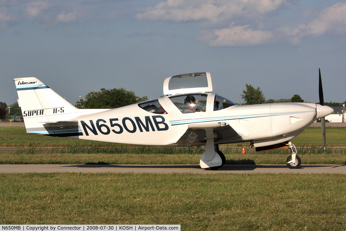 N650MB, Stoddard-Hamilton Glasair Super II-S RG C/N 2356, EAA Airventure 2008.