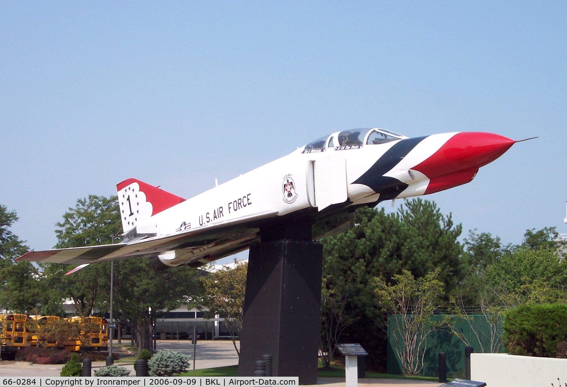 66-0284, 1966 McDonnell F-4E Phantom II C/N 2234, Painted up to look like a Thunderbird Phantom.