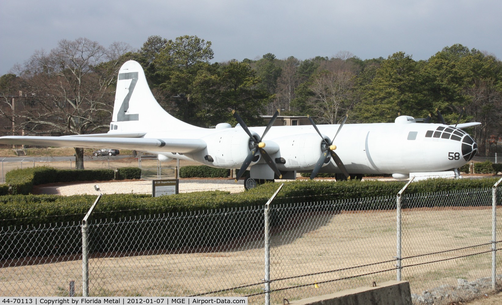 44-70113, 1944 Boeing B-29-80-BW Superfortress C/N 10945, B-29 in front of Dobbins ARB Marietta Georgia