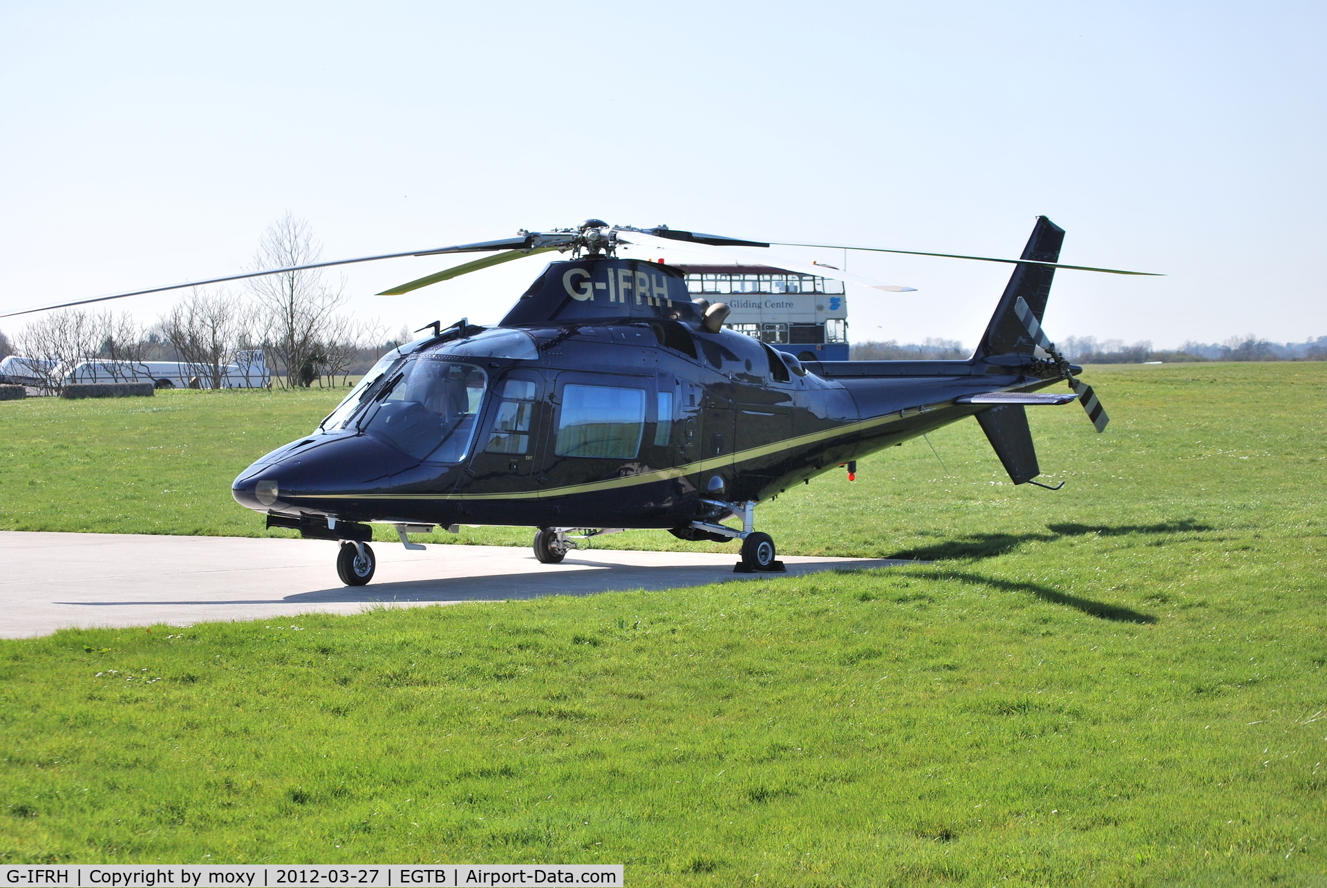 G-IFRH, 1990 Agusta A-109C C/N 7619, Augusta A109C at Wycombe Air Park. Ex N637CG