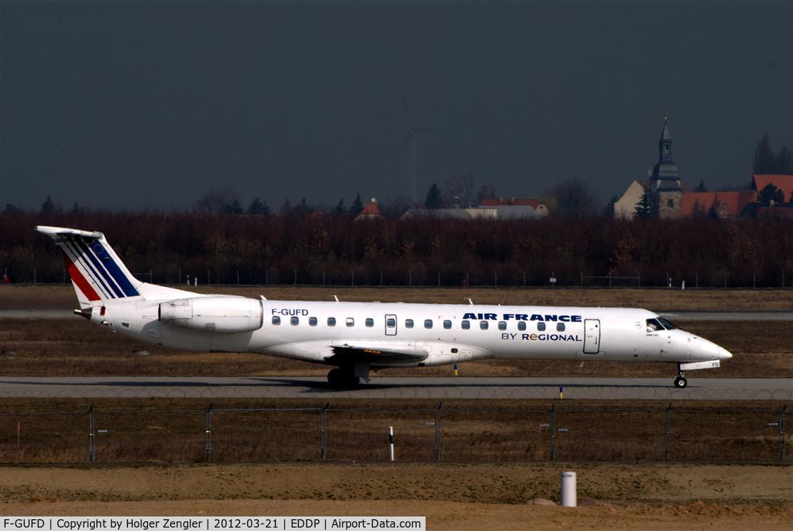 F-GUFD, 1999 Embraer ERJ-145LR (EMB-145LR) C/N 145197, On taxiway, expecting a take-off on rwy 26R...