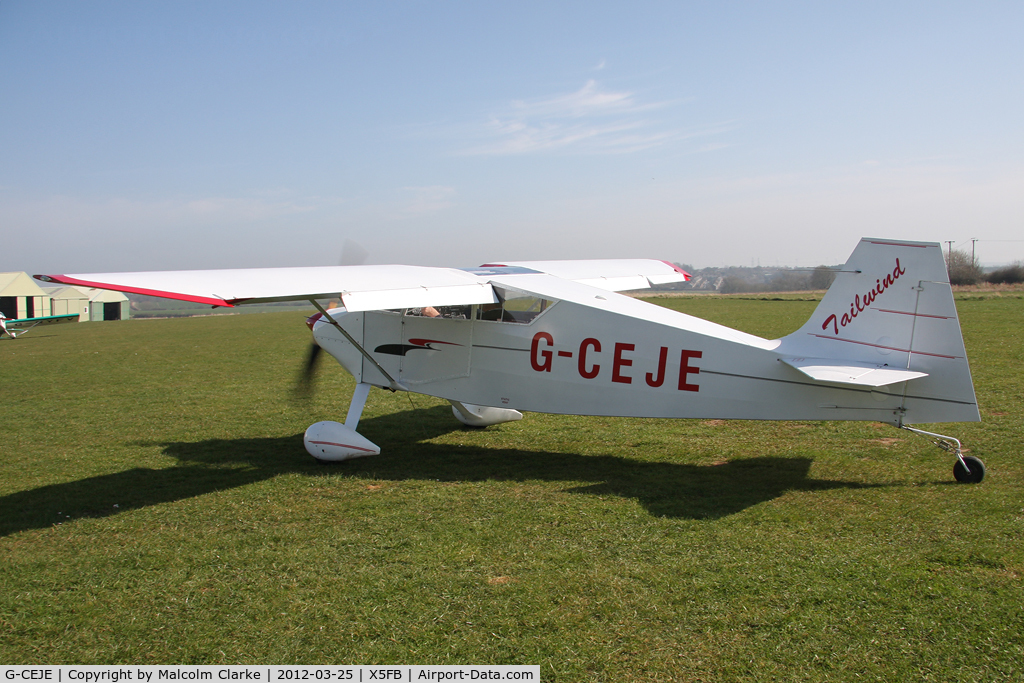 G-CEJE, 2007 Wittman W-10 Tailwind C/N PFA 031-14003, Wittman W10 Tailwind, Fishburn Airfield, March 2012.