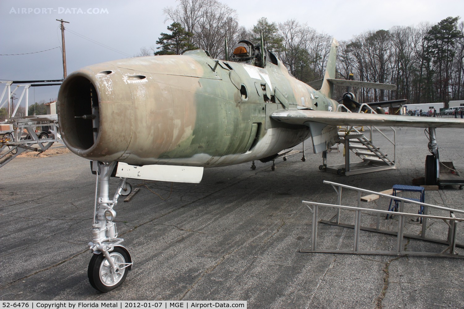 52-6476, 1952 Republic F-84F Thunderstreak C/N Not found 52-6476, F-84F