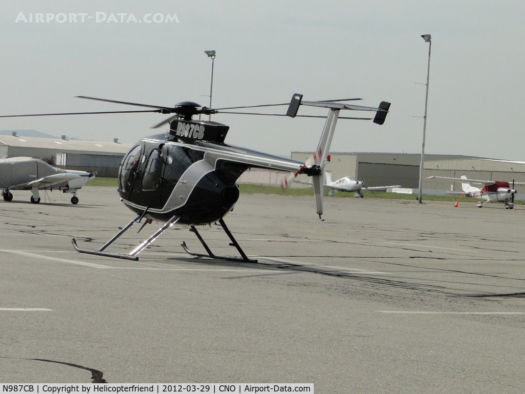 N987CB, 1999 McDonnell Douglas 500-E C/N 0543E, Start up and warming up