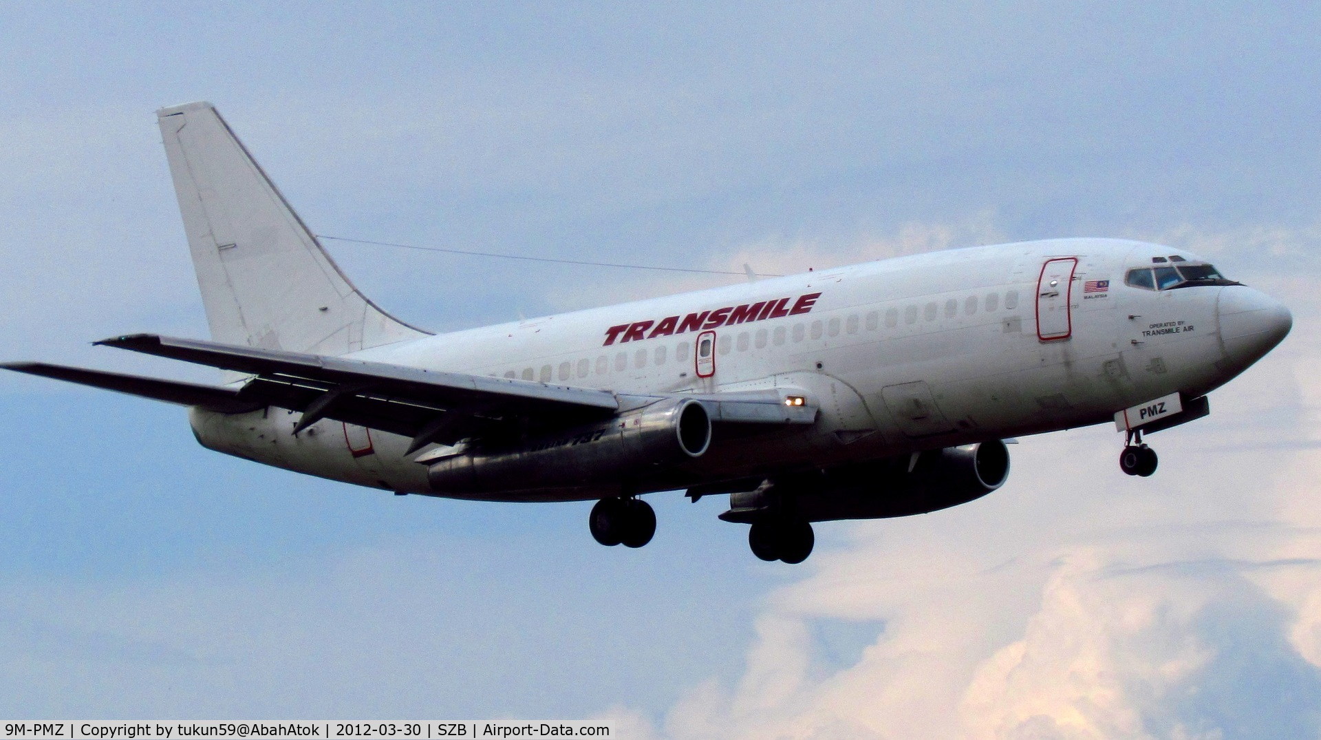 9M-PMZ, 1987 Boeing 737-209 C/N 23796, Transmile Air Services