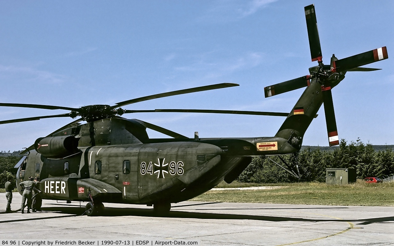 84 96, Sikorsky (VFW-Fokker) CH-53G C/N V65-094, transient at Fliegerhorst Pferdsfeld