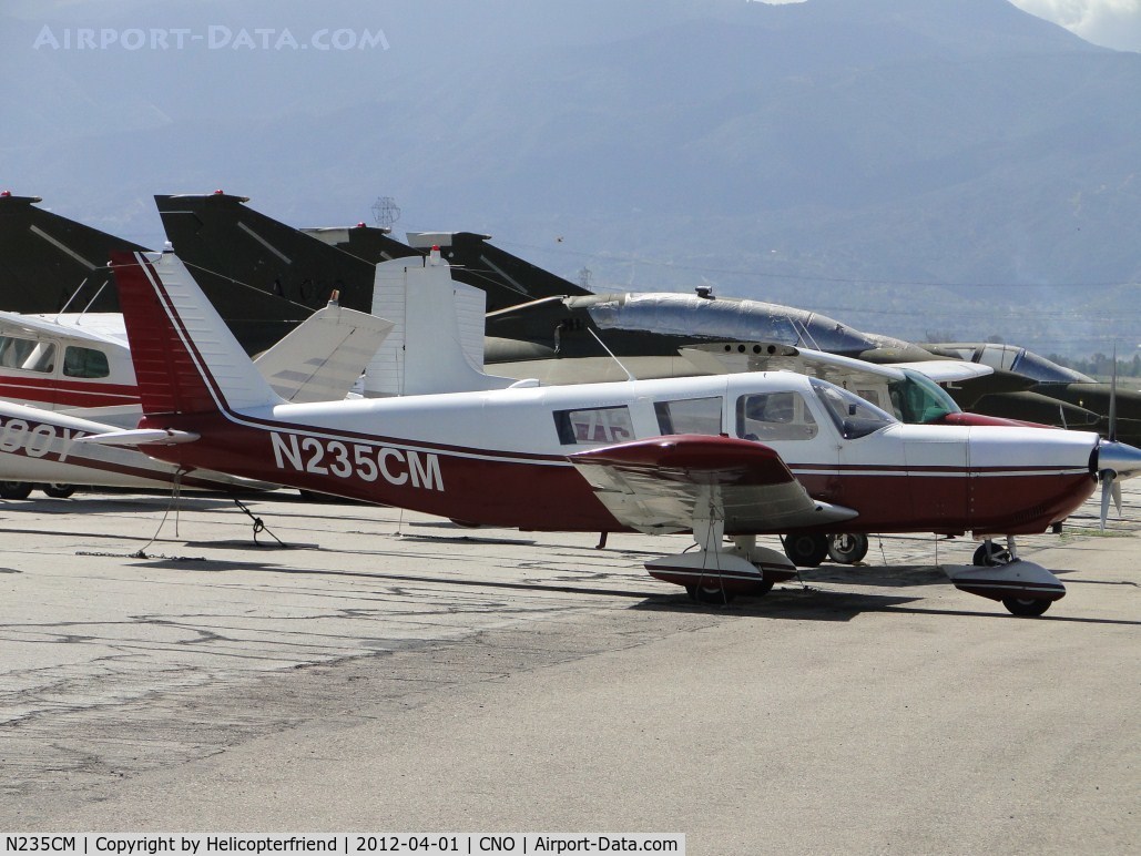 N235CM, Piper PA-32-260 Cherokee Six C/N 32-786, Tied down and parked