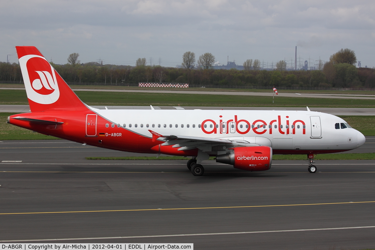 D-ABGR, 2008 Airbus A319-112 C/N 3704, Air Berlin, Airbus A319-112, CN: 3704