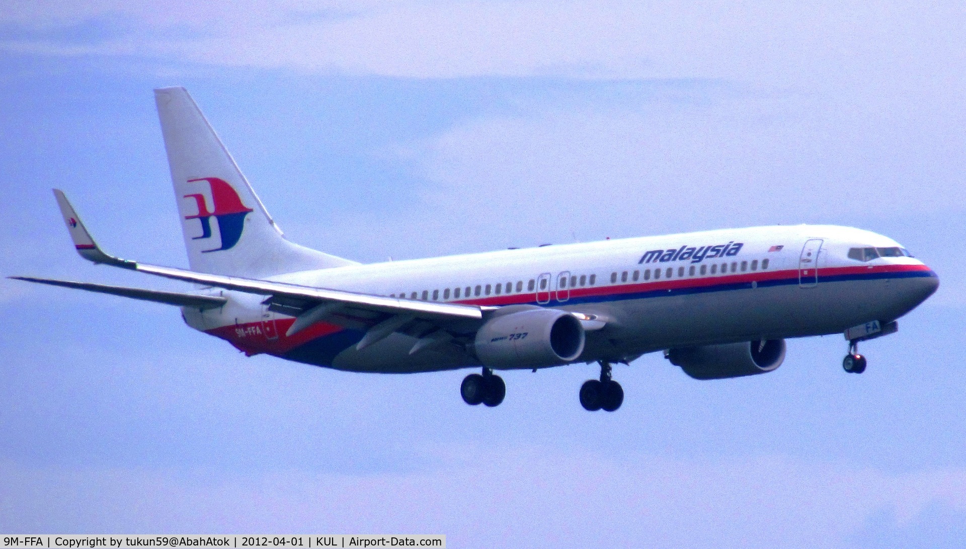 9M-FFA, 2006 Boeing 737-8Q8 C/N 30702/1953, Malaysia Airlines