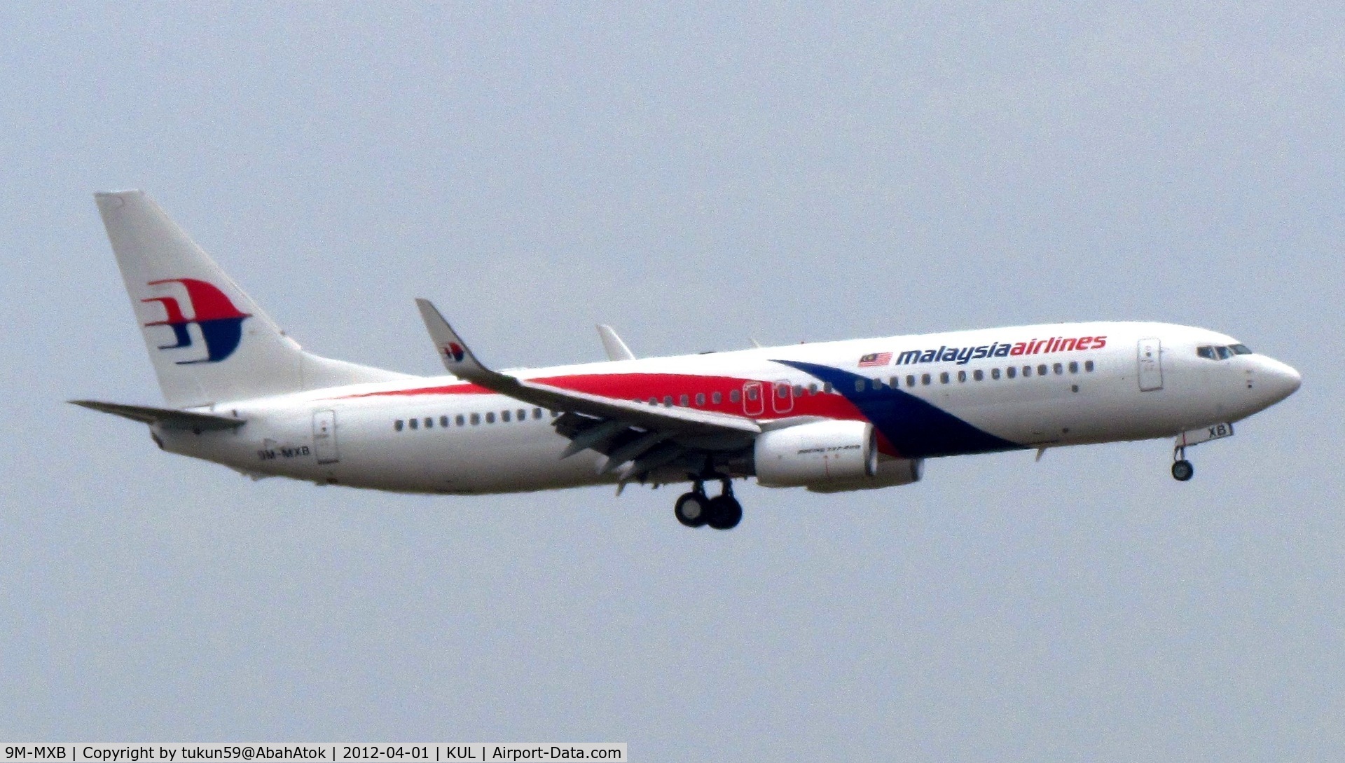 9M-MXB, 2010 Boeing 737-8H6 C/N 40129, Malaysia Airlines