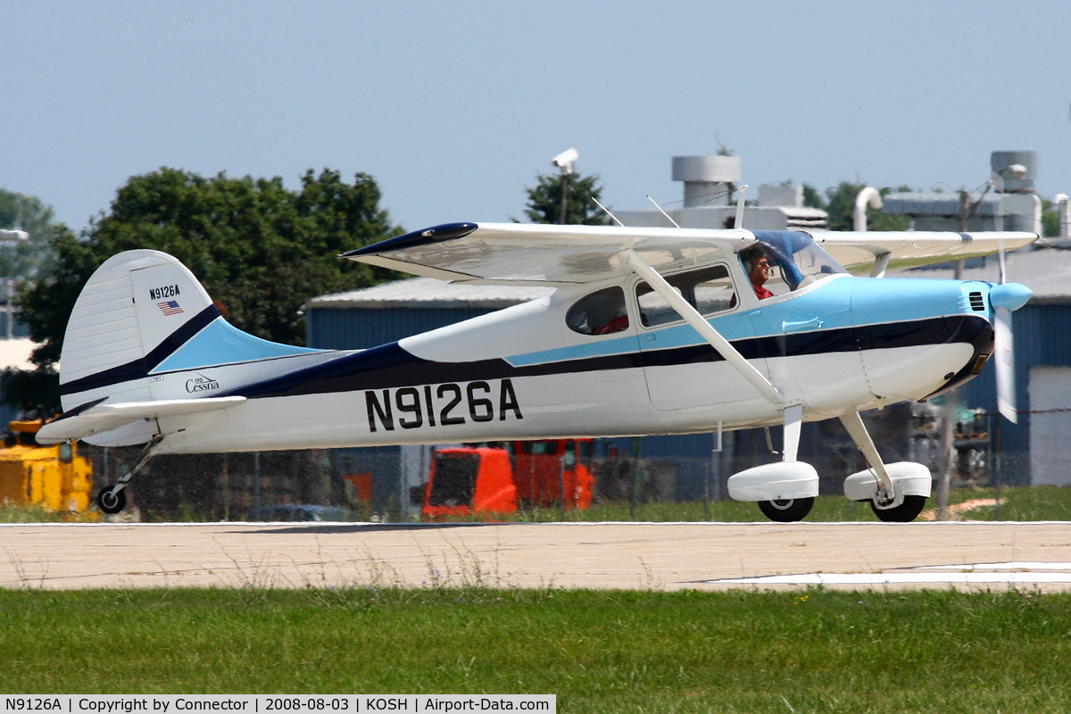 N9126A, 1950 Cessna 170A C/N 19417, EAA Airventure 2008.