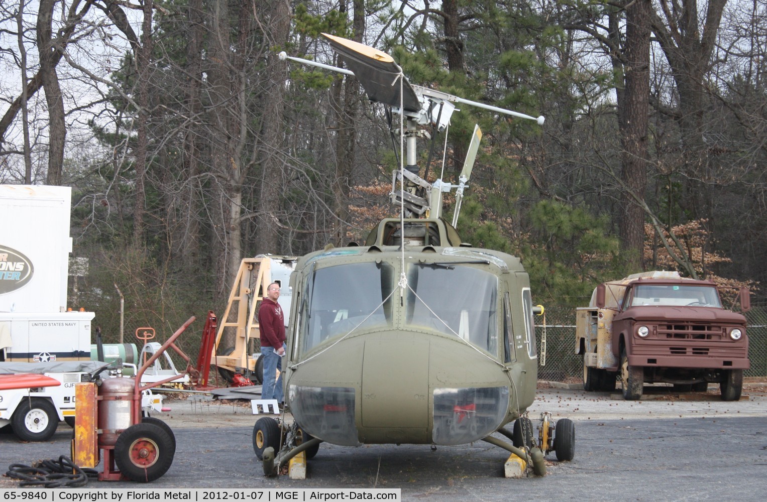 65-9840, 1965 Bell UH-1D Iroquois C/N 4884, UH-1D at Dobbins