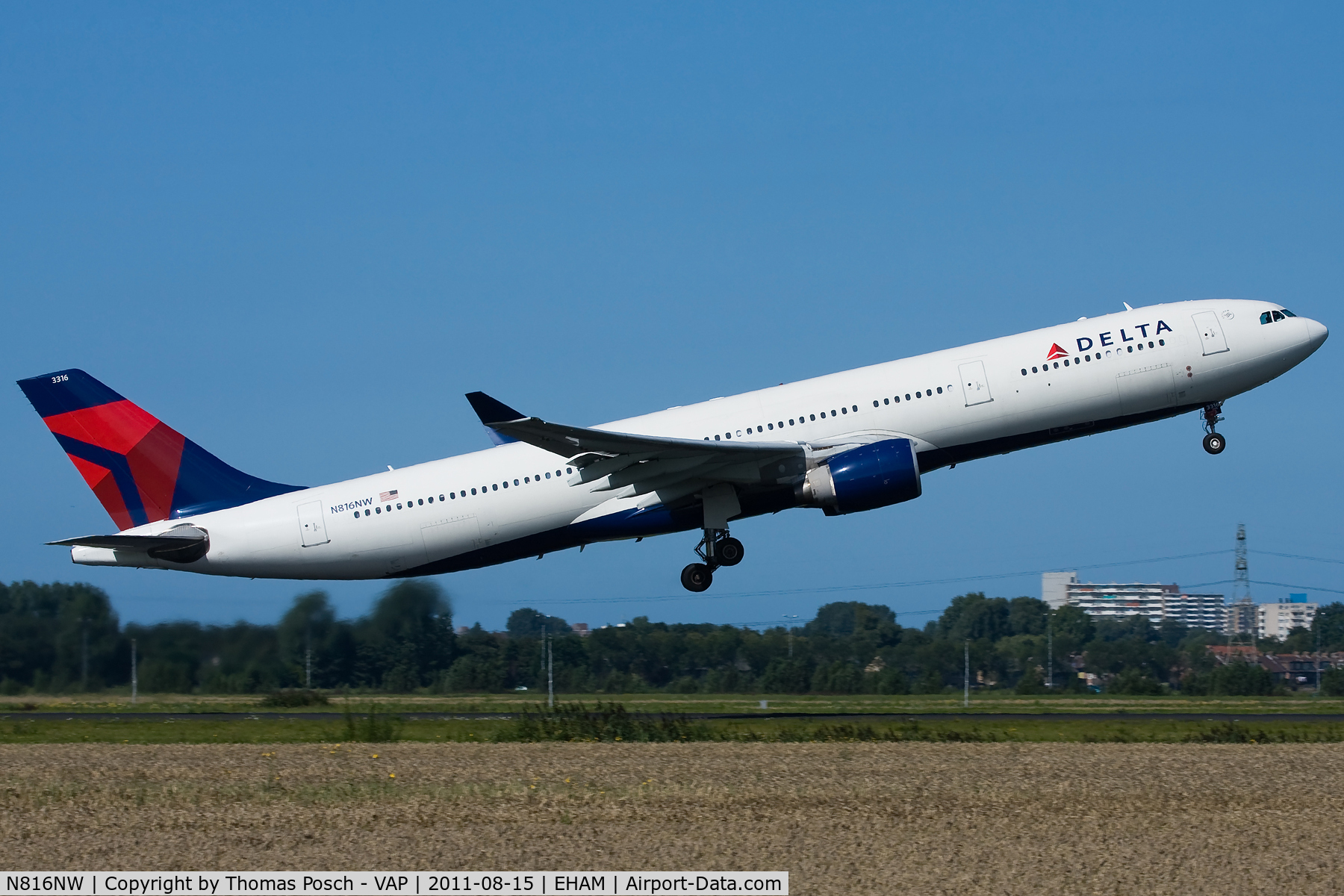 N816NW, 2007 Airbus A330-323X C/N 0827, Delta Airlines