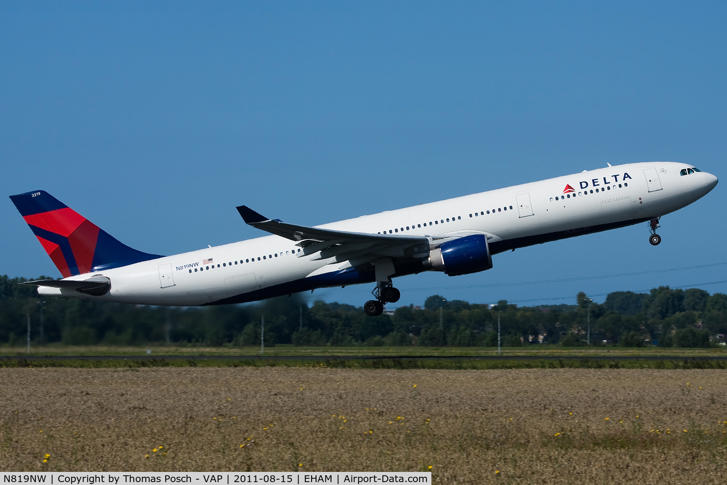 N819NW, 2007 Airbus A330-323 C/N 0858, Delta Airlines
