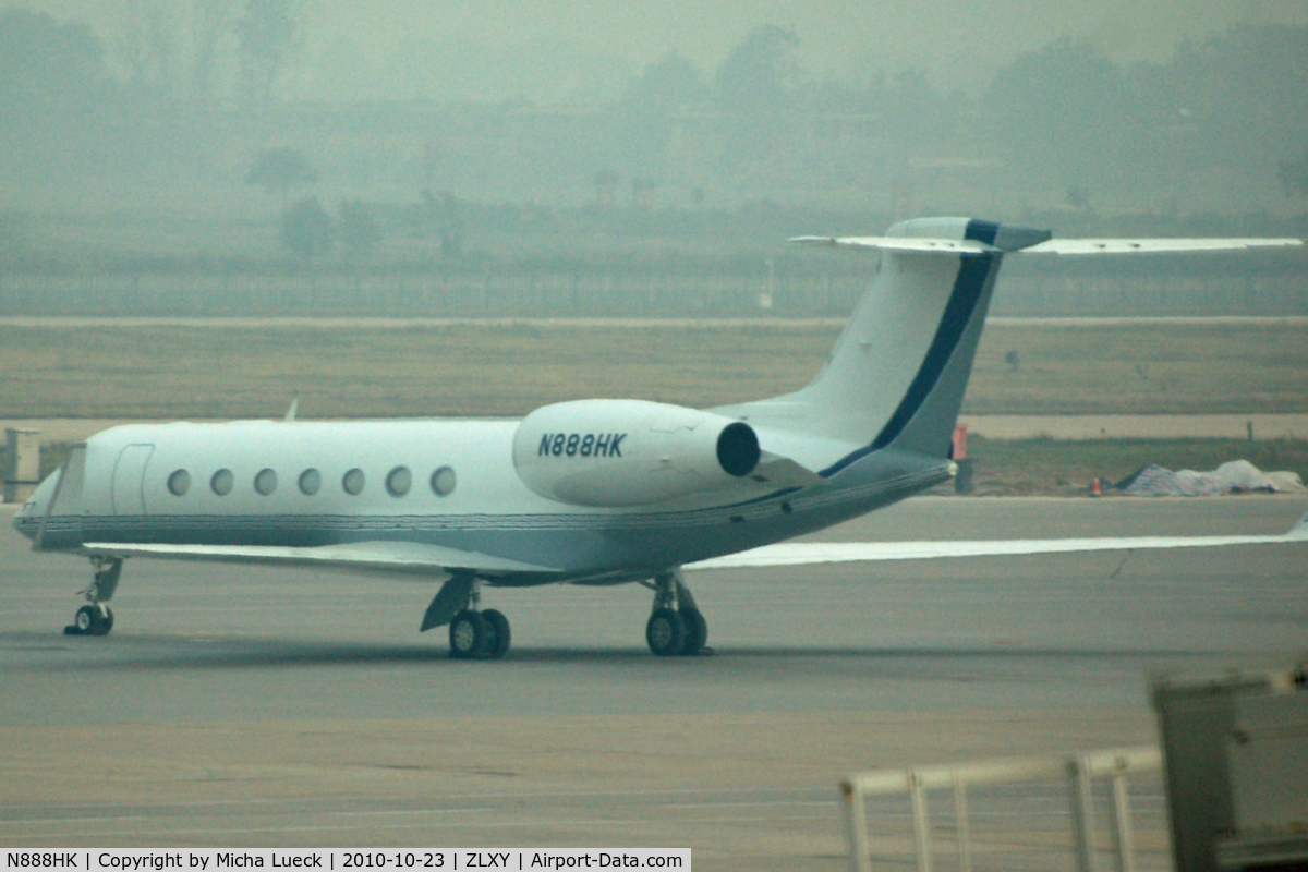 N888HK, 2008 Gulfstream Aerospace GV-SP (G550) C/N 5213, At Xi'an