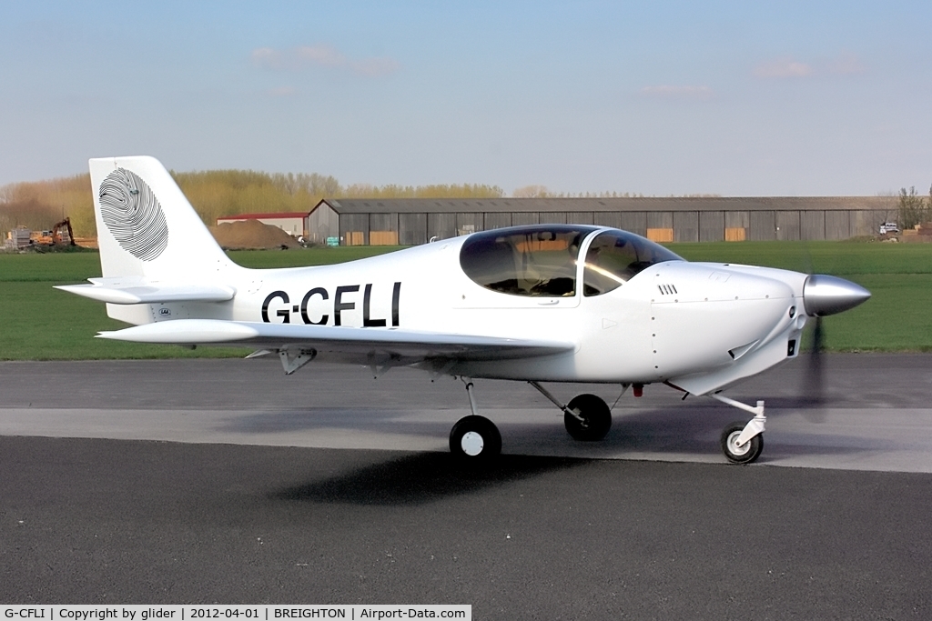 G-CFLI, 2010 Europa Tri Gear C/N PFA 247-13144, Interesting tail logo!!